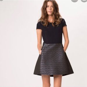 MAJE Robe Granaig black navy dress